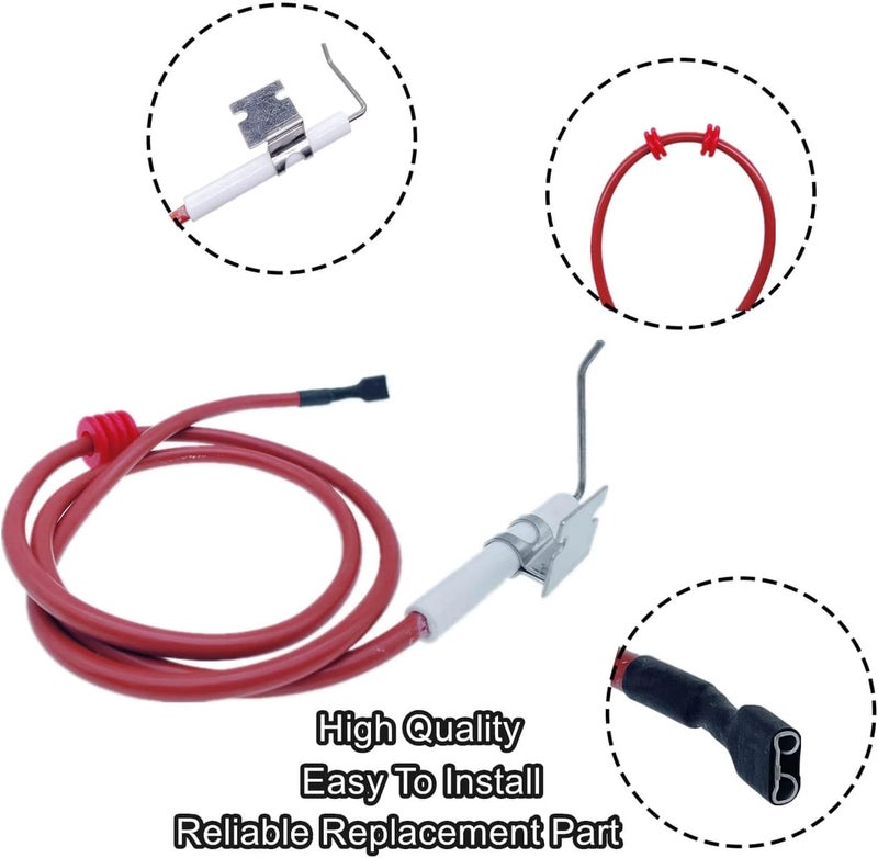 LDCRE موصلات إشعال الغاز ذات المجس الفردي مع تجميع الأسلاك، تناسب قطع غيار فرن RV من Suburban 232286، فرن الكامبر لـ Suburban 232286 فوق 934701426 SF-25، SF-30، SF-30F، SF-35 (سلسلة SF) 2Pack - Image 3